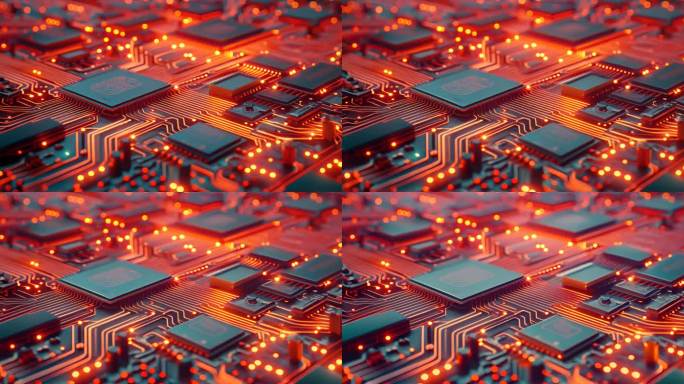 芯片处理器CPU微观特写人工智能