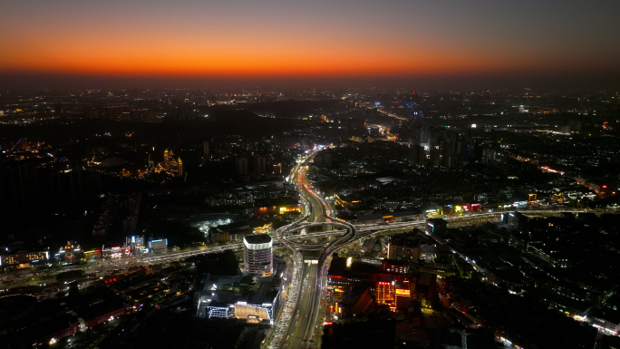 广州番禺航拍 广州番禺cbd 城市夜景