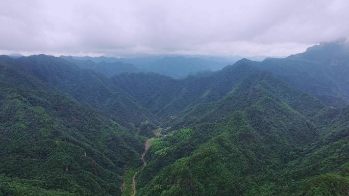 4K山河 峡谷 瀑布 溪流 群山