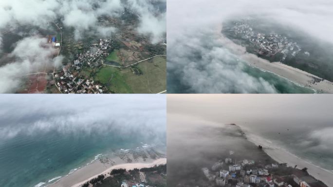 广西北海涠洲岛旅行云海航拍