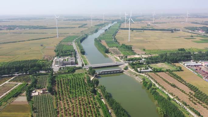 邱县的河流和风车灰片2