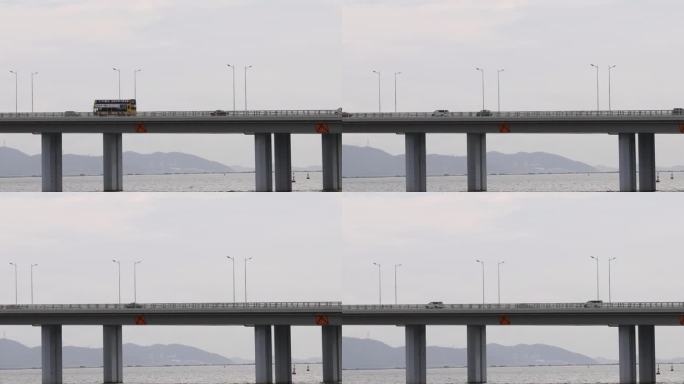 高清实拍深圳湾大桥风光
