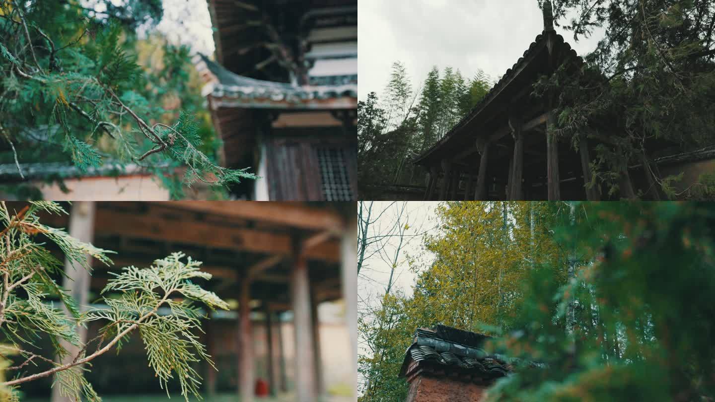 浙江丽水云中大漈时思寺古建风景