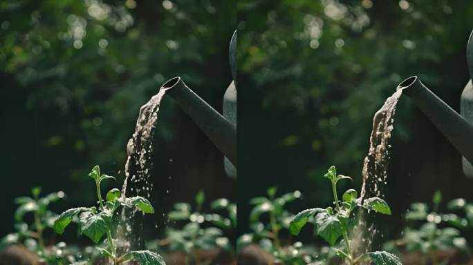 植树节种树浇树森林竖片