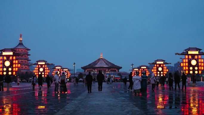 应天门天堂明堂雪夜景4K（多角度+延时）