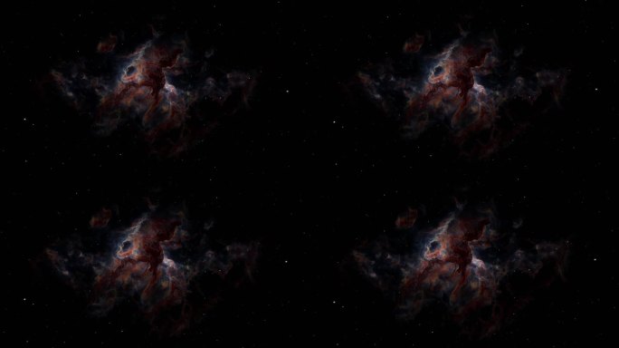 4K星空星云恒星穿梭大屏素材