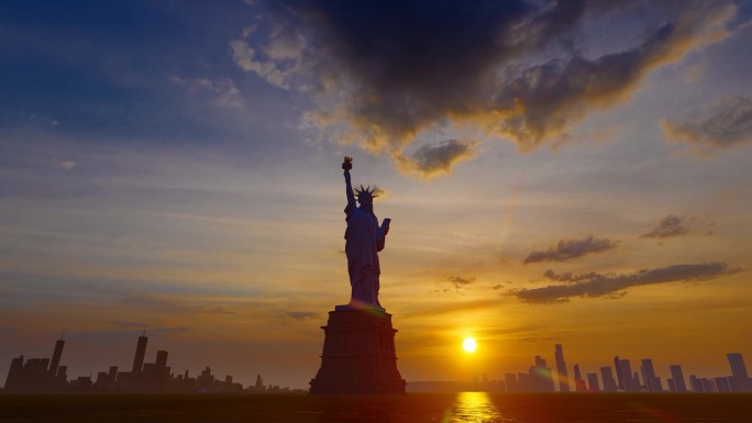 美国纽约自由女神像雕塑