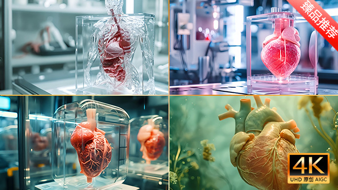 人体器官模型 心脏克隆移植 3D打印组织