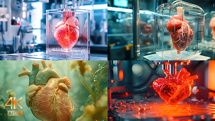 人体器官模型 心脏克隆移植 3D打印组织
