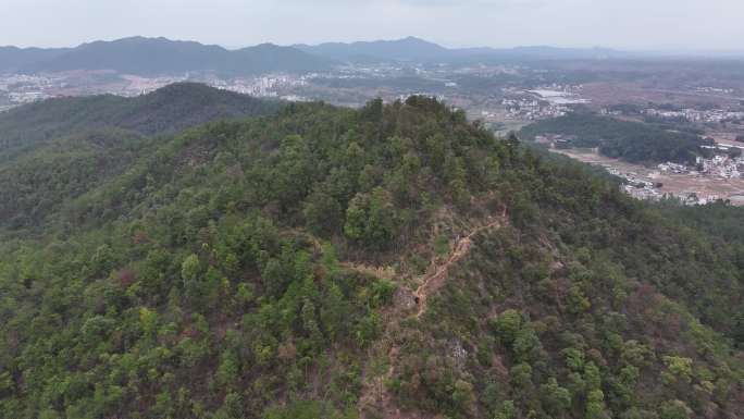 信丰县正平镇太平天国遗址黄泥寨航拍