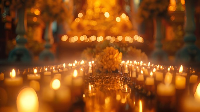 清明节祭拜祭祀酥油灯