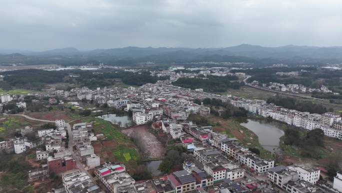 信丰县小河镇街道航拍