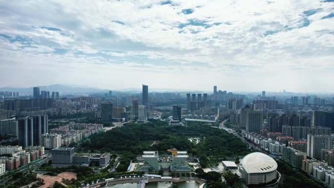 广东东莞城市风光航拍