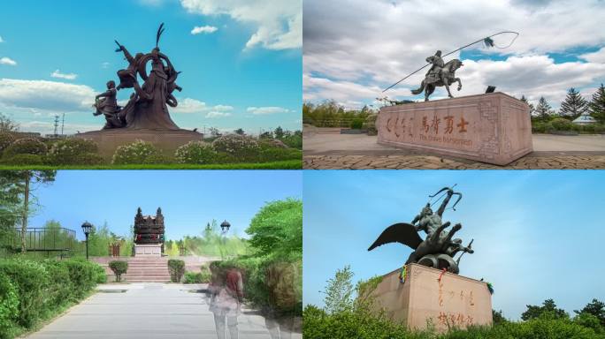 成吉思汗园蒙古族雕塑群