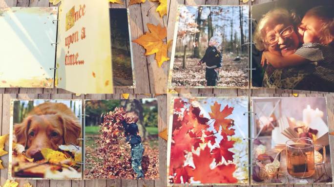 神奇的秋天相册照片展示幻灯片