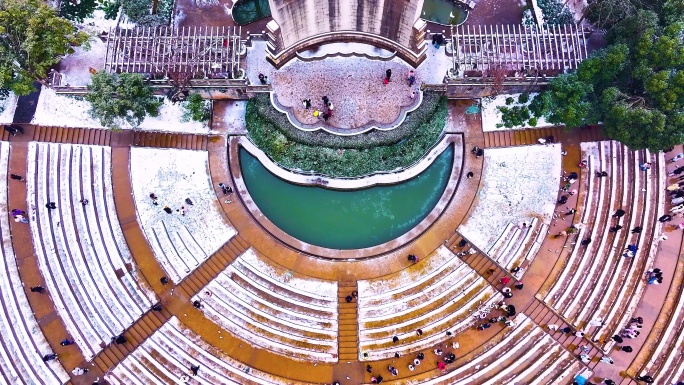 雪后的中山陵音乐台