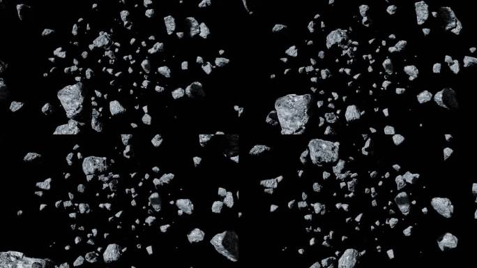 陨石穿梭宇宙透明通道4K