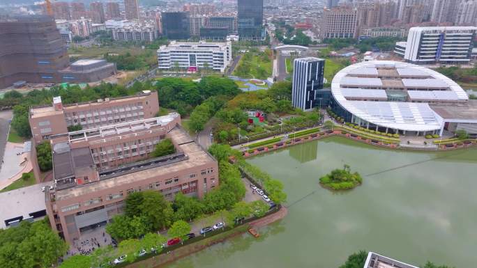 福州福建医科大学旗山校区上街校区航拍校园