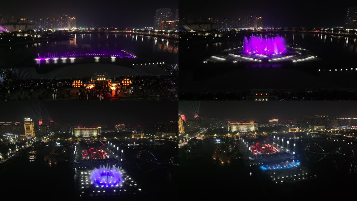 苍南县中心湖广场音乐喷泉