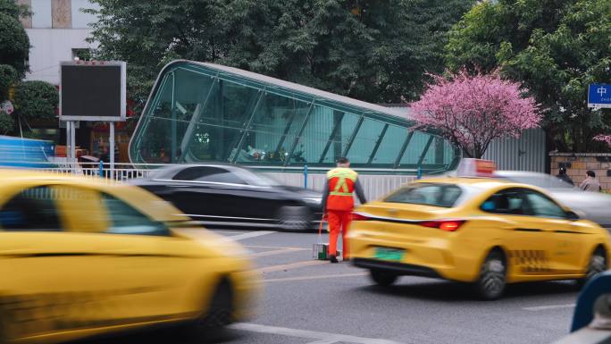 城市人文慢门车