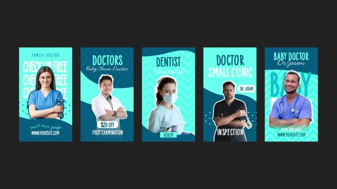 医生的Instagram宣传片模板素材