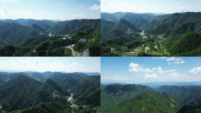 连绵起伏山川风景航拍