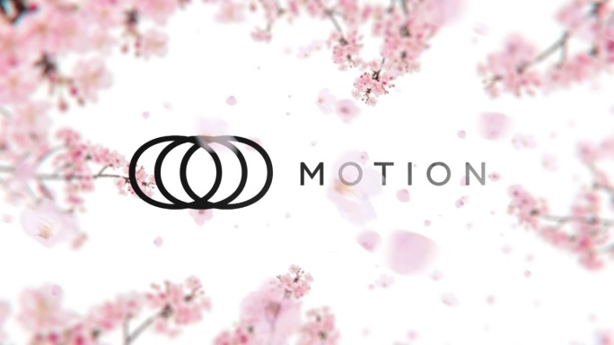 樱花盛开的动画logo展示