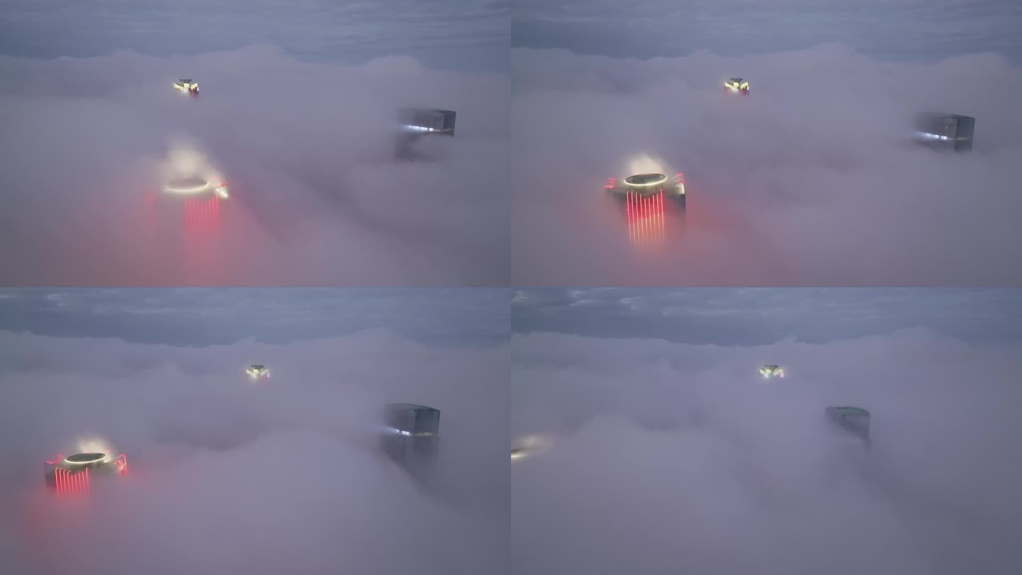 横琴金融岛云雾