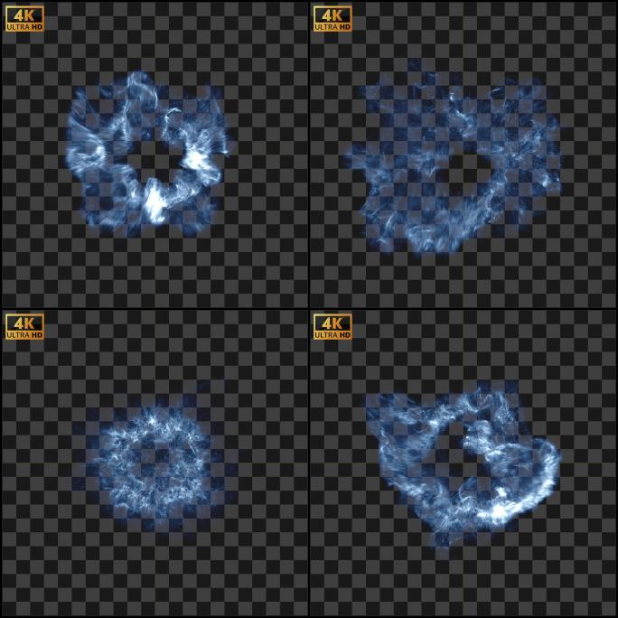 4款能量粒子冲击波光效素材B2