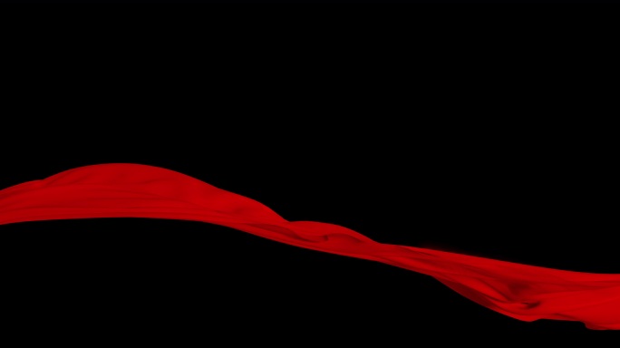 【4k】大气红色丝绸飘带