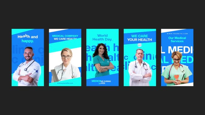 医疗保健Instagram宣传片模板