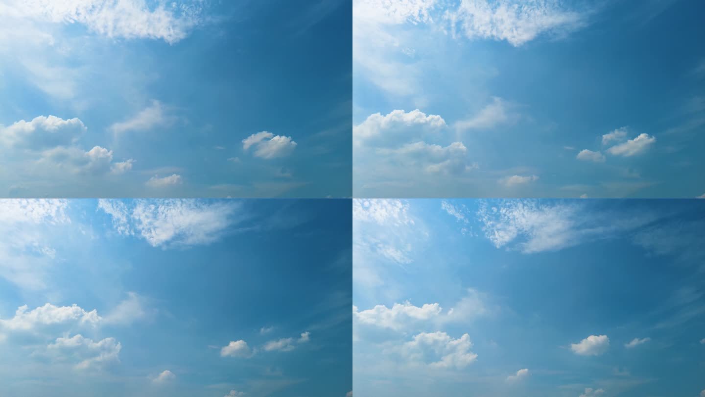蓝天白云天空延时摄影42