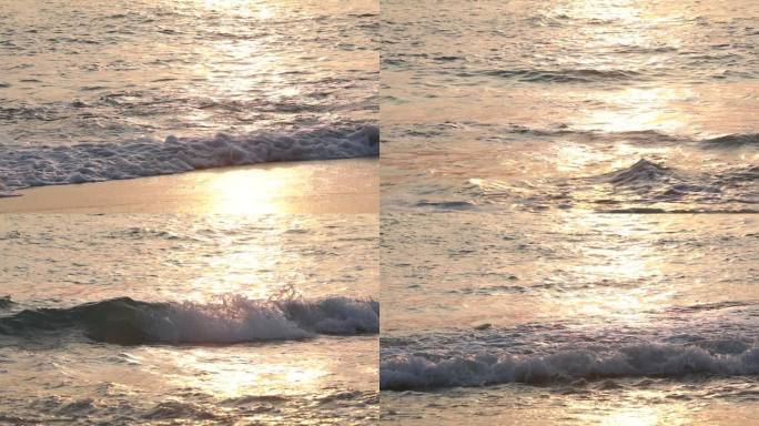 黄昏时分 金色的海浪 升格