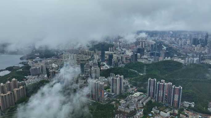 深圳龙岗罗湖云海航拍