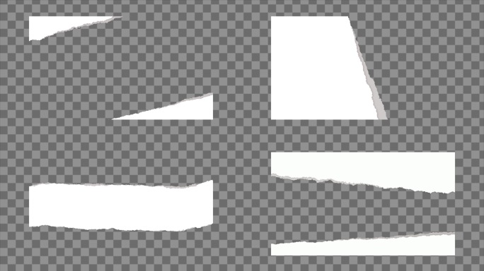 撕开纸张撕裂文字标题片头介绍动画
