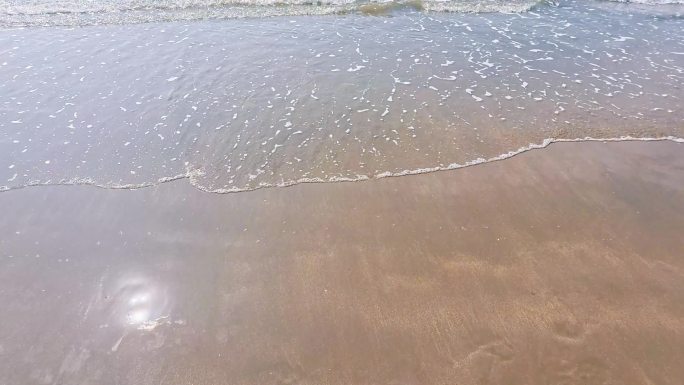 长江后浪推前浪沙滩文字模板