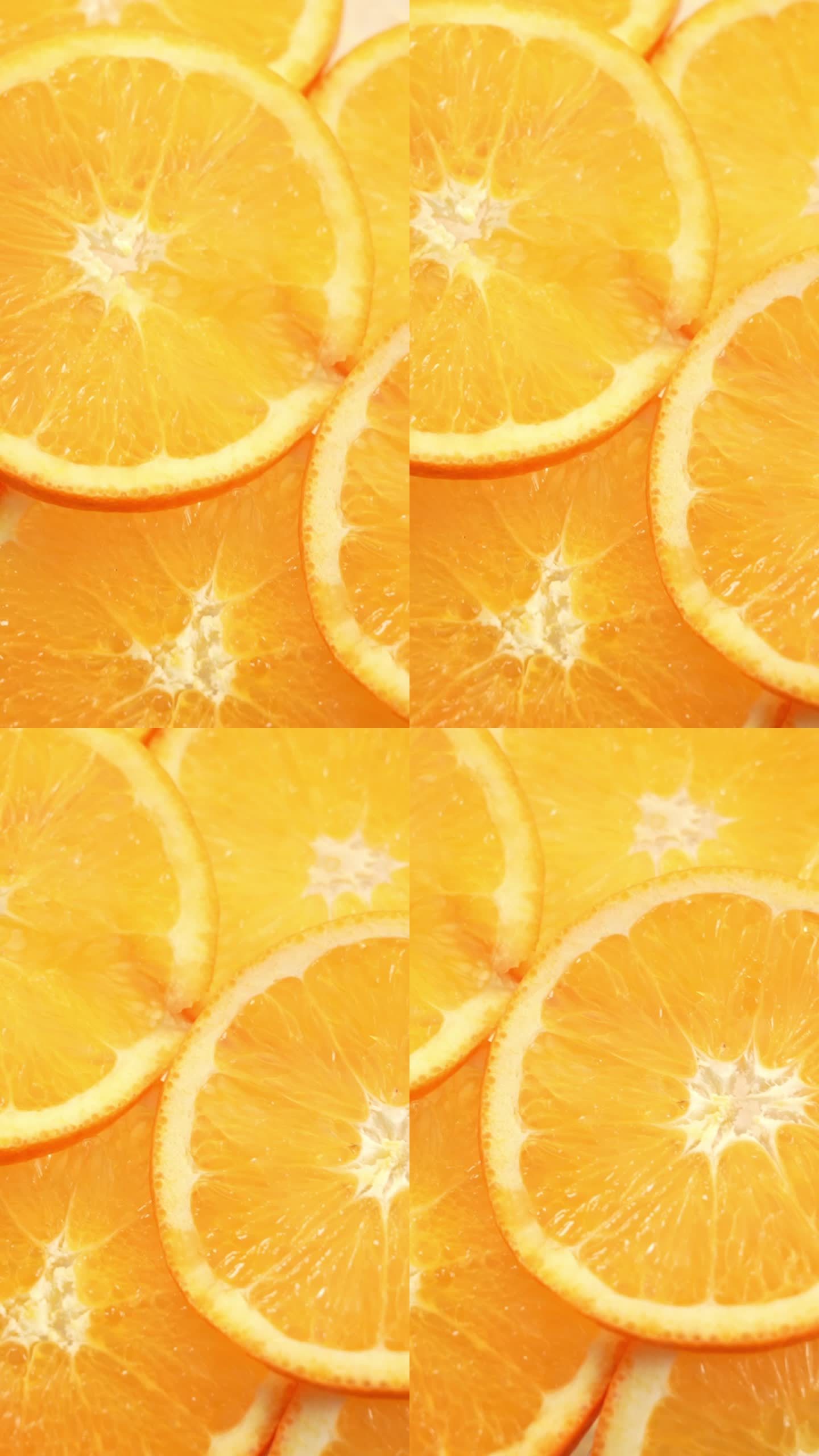 橙子运镜新鲜水果高清