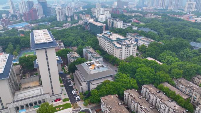 湖北武汉华中师范大学校园航拍大学高校学校