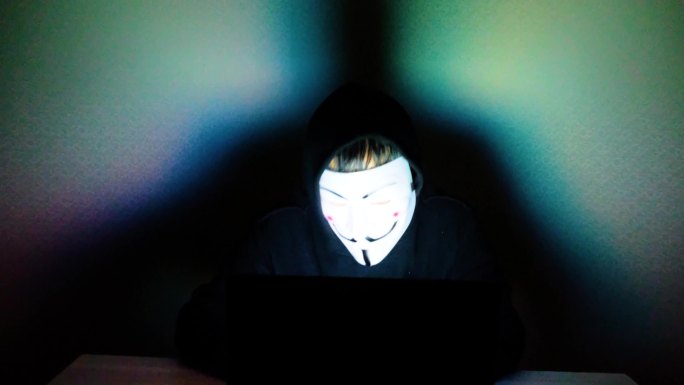 黑客在远程攻击网络视频素材