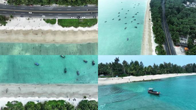 海南琼海孟菜园环岛旅游公路牛奶海