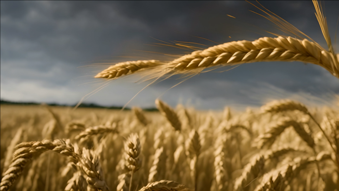 小麦麦子合集唯美大片麦田金色麦田农业丰收