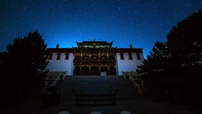 查干湖景区星空延时