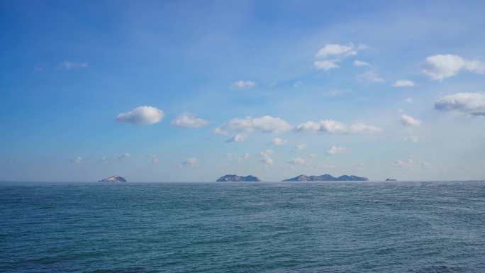 8K大海 小岛 群岛 海洋 海面 天空