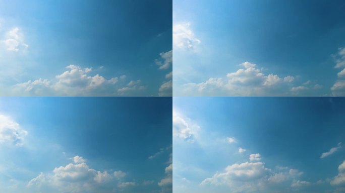 蓝天白云天空延时摄影47