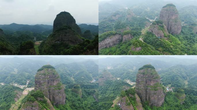 旅游景区湖南通道独岩公园航拍