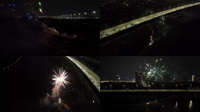 烟花航拍
