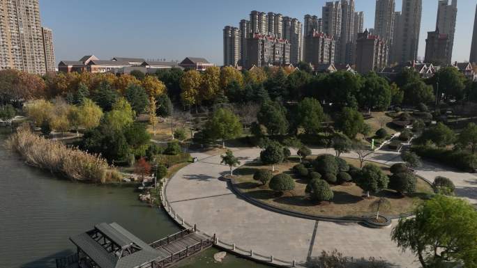 合肥梅冲湖公园【4K】航拍