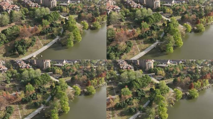 合肥梅冲湖公园【4K】航拍