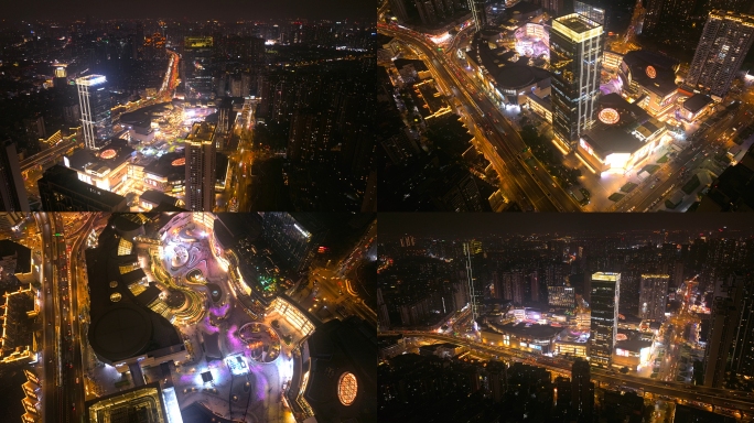 成都地标建筑万象城夜景