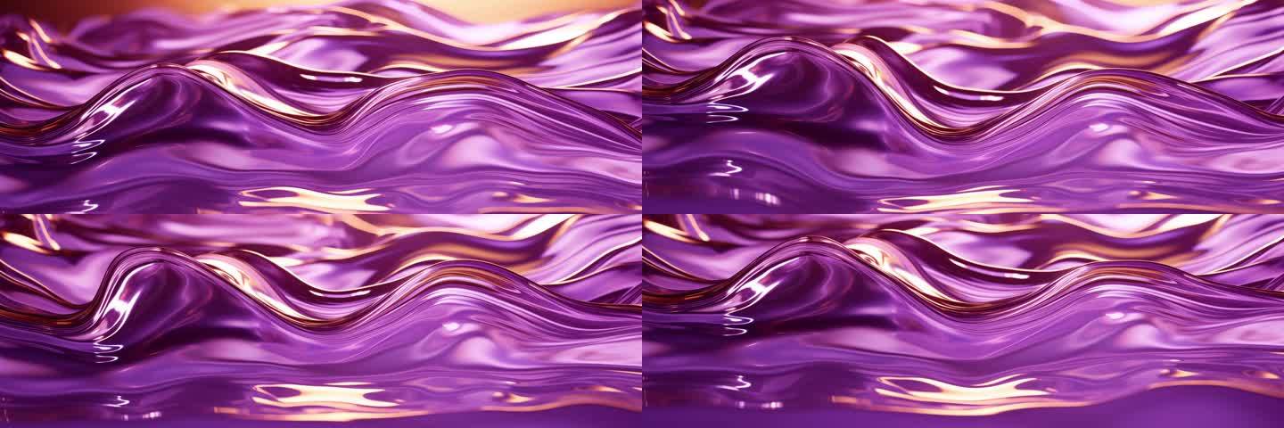 6k宽屏紫色艺术流动